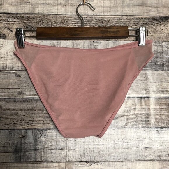 Gossip 2-pc Swim Pink Bikini Sheer Strappy-Backed Size Small - Picture 10 of 13